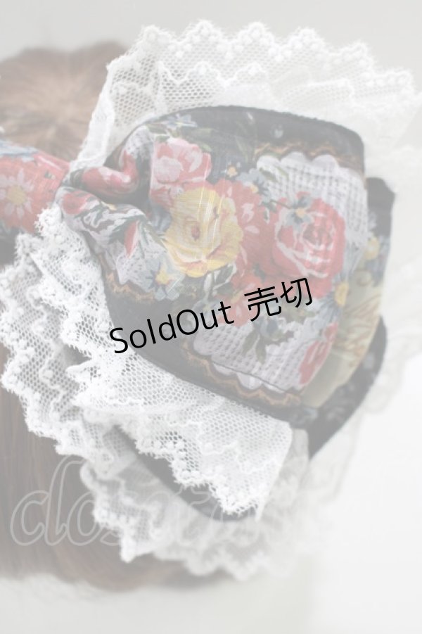 画像2: BABY,THE STARS SHINE BRIGHT / Le Bouquet de la Croix柄カチューシャ  ブラック H-25-03-22-075-BA-AC-NS-ZH (2)