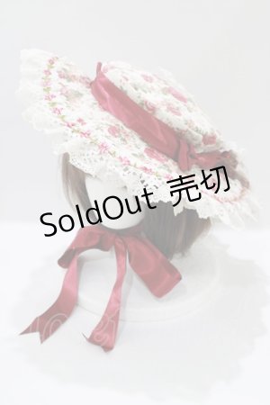 画像: ALICE and the PIRATES / Mon favori champ de fleurs ドレスハット  レッドローズ H-25-03-22-076-PA-AC-NS-ZH