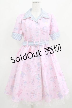 画像: Angelic Pretty / Neon Star Dinerワンピース Free ピンク H-25-03-22-007-AP-OP-NS-ZH