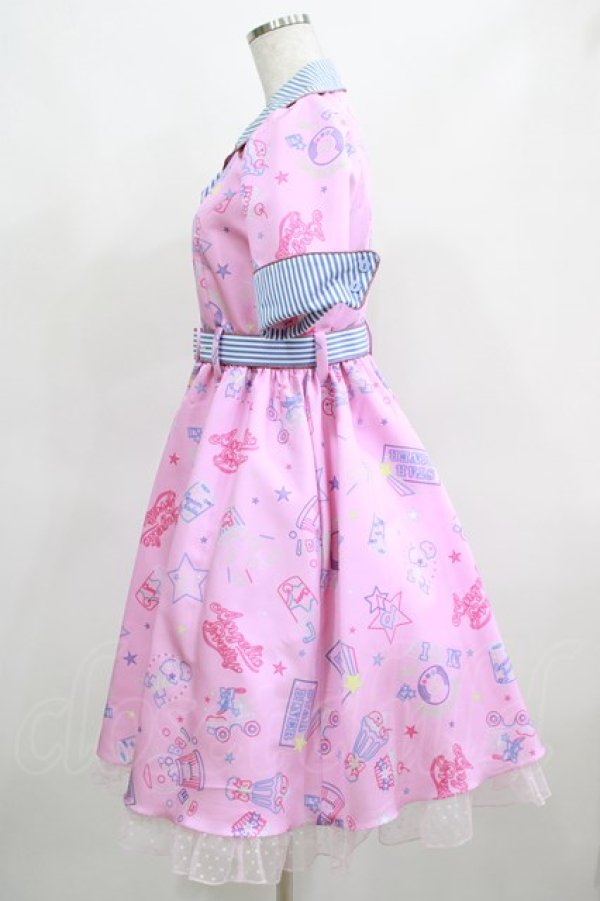 画像2: Angelic Pretty / Neon Star Dinerワンピース Free ピンク H-25-03-22-007-AP-OP-NS-ZH (2)