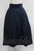 画像1: Maison de FLEUR Petite Robe canone / 屈しないハイウエストスカート M Navy H-25-03-22-011-EL-SK-NS-ZH (1)