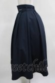 画像2: Maison de FLEUR Petite Robe canone / 屈しないハイウエストスカート M Navy H-25-03-22-011-EL-SK-NS-ZH (2)