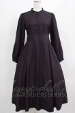 画像1: Maison de FLEUR Petite Robe canone / ニナのお茶会ワンピース M BORDEAUX H-25-03-22-013-EL-OP-NS-ZH (1)
