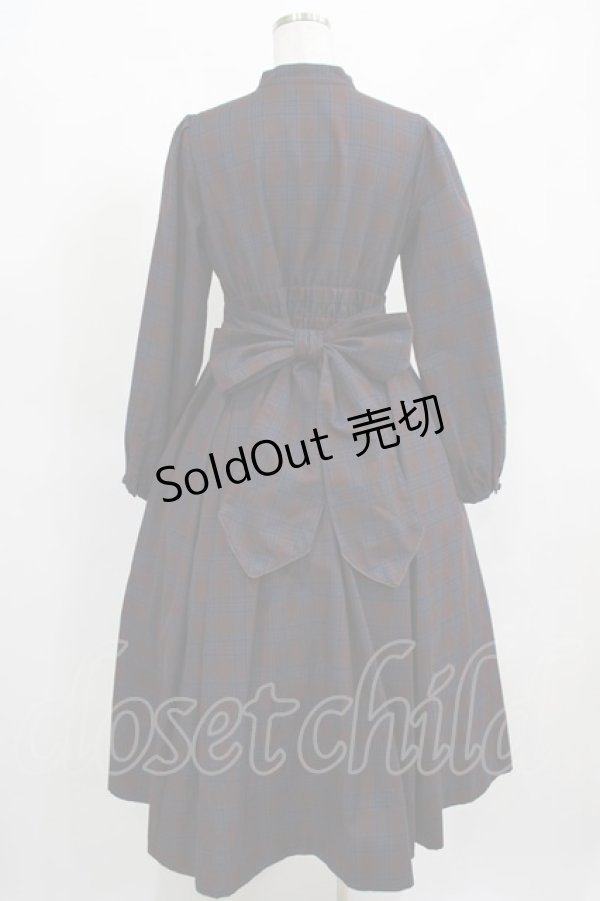 画像3: Maison de FLEUR Petite Robe canone / ニナのお茶会ワンピース M BORDEAUX H-25-03-22-013-EL-OP-NS-ZH (3)