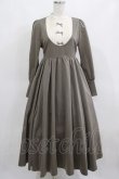 画像1: Maison de FLEUR Petite Robe canone / カノンレトロワンピース M Brown H-25-03-22-015-EL-OP-NS-ZH (1)