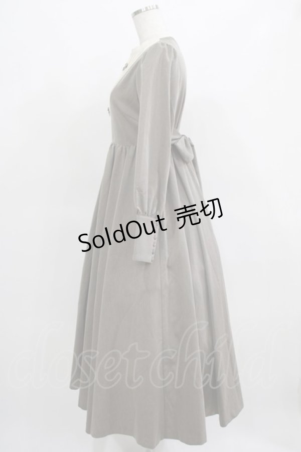 画像2: Maison de FLEUR Petite Robe canone / カノンレトロワンピース M Brown H-25-03-22-015-EL-OP-NS-ZH (2)