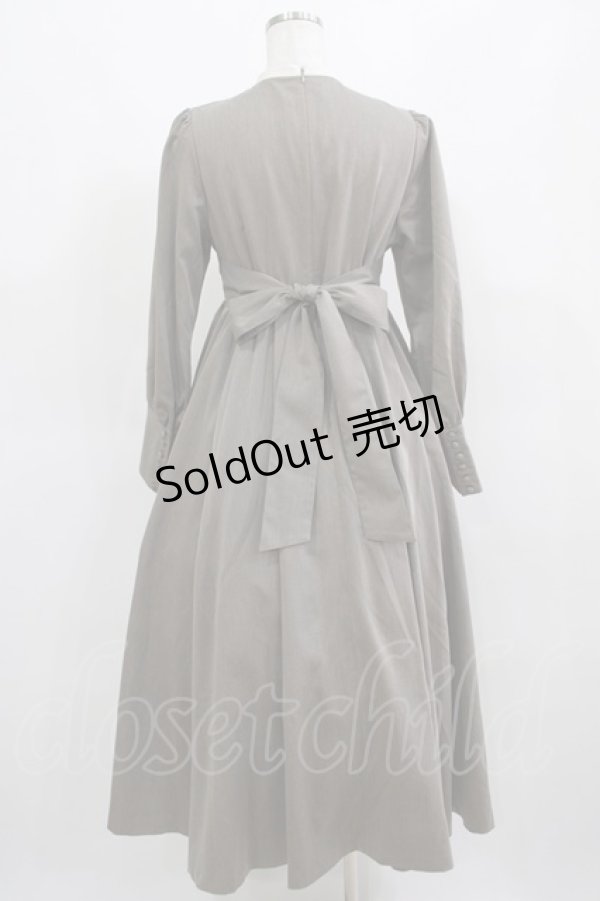 画像3: Maison de FLEUR Petite Robe canone / カノンレトロワンピース M Brown H-25-03-22-015-EL-OP-NS-ZH (3)