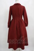 画像3: Maison de FLEUR Petite Robe canone / 歩みを止めないワンピース M BORDEAUX H-25-03-22-016-EL-OP-NS-ZH (3)