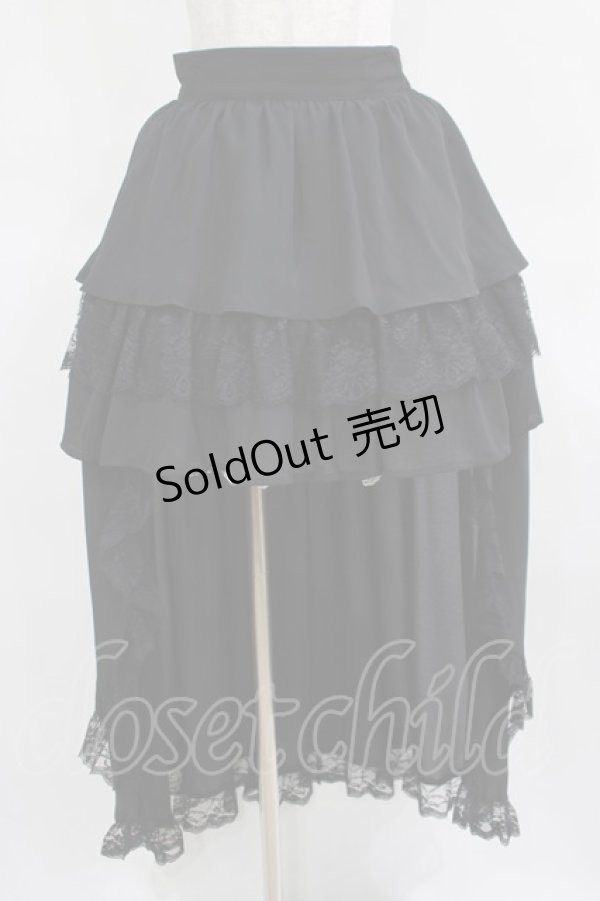 画像1: Jamie エーエヌケー / ティアードテールスカート M ブラック H-25-03-22-020-LO-SK-NS-ZH (1)