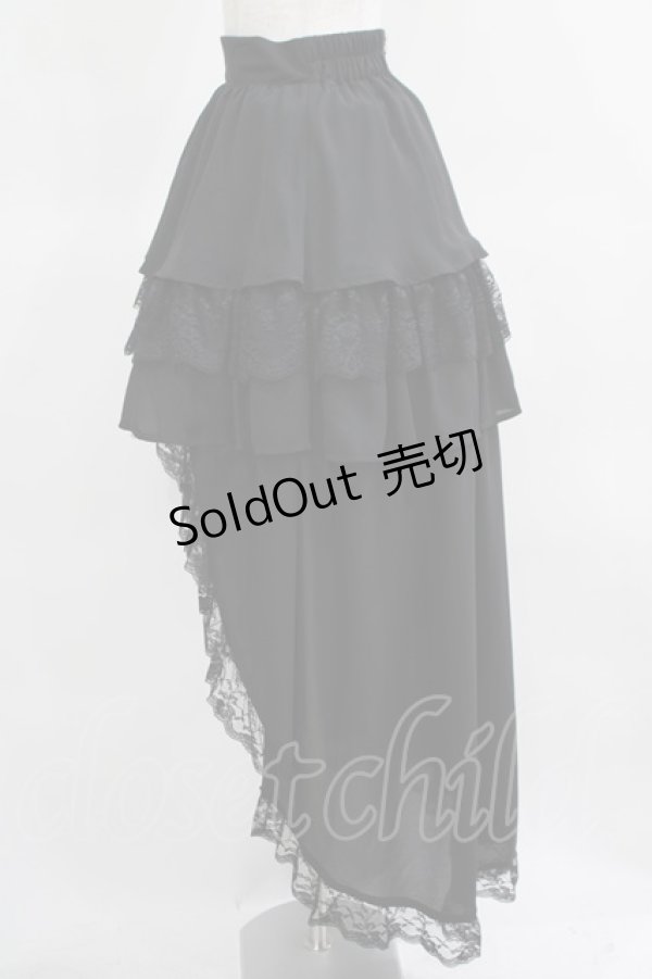 画像2: Jamie エーエヌケー / ティアードテールスカート M ブラック H-25-03-22-020-LO-SK-NS-ZH (2)