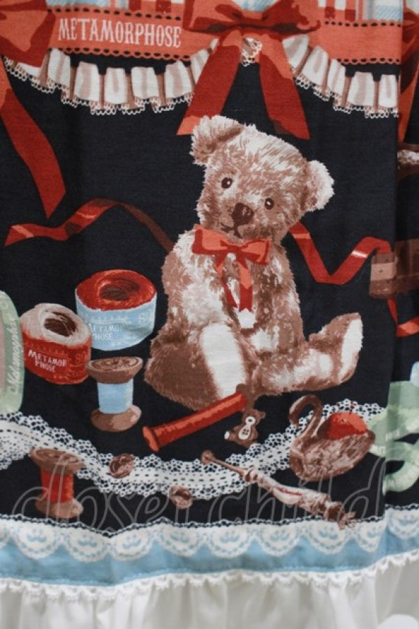 画像4: metamorphose / Happy Sewing Timeワンピース サイズ1 サックス赤 H-25-03-22-022-ME-OP-NS-ZH (4)
