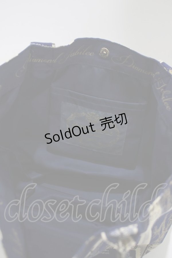 画像3: Jane Marple / Royal Stampのトートバッグ  ネイビー H-25-03-23-035-JM-BG-KB-ZH (3)