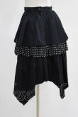 画像2: PEACE NOW / ドット切替アシメスカート  黒×白 H-25-03-23-004-PU-SK-KB-ZH (2)