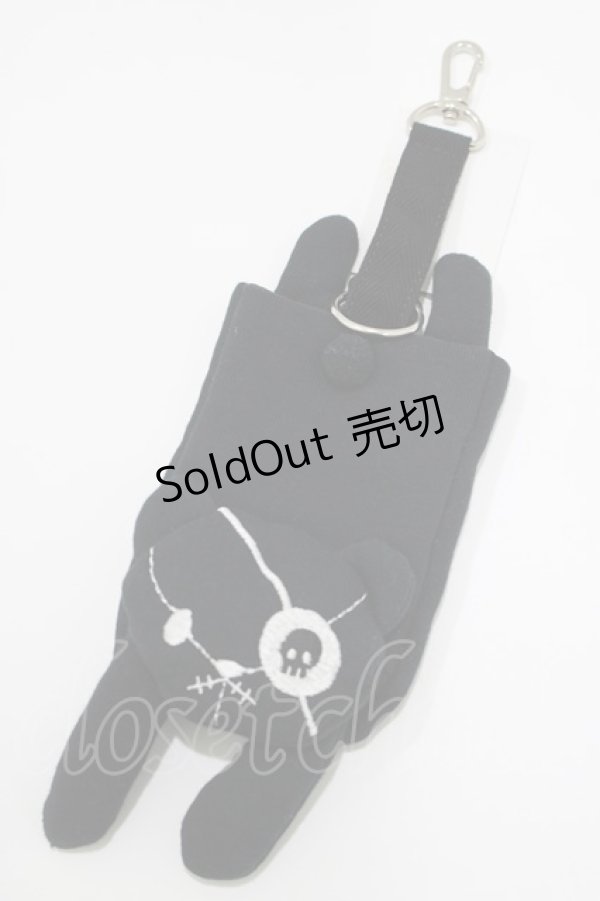 画像1: PEACE NOW / 眼帯くまケース  黒 H-25-03-23-059-PU-ZA-KB-ZH (1)