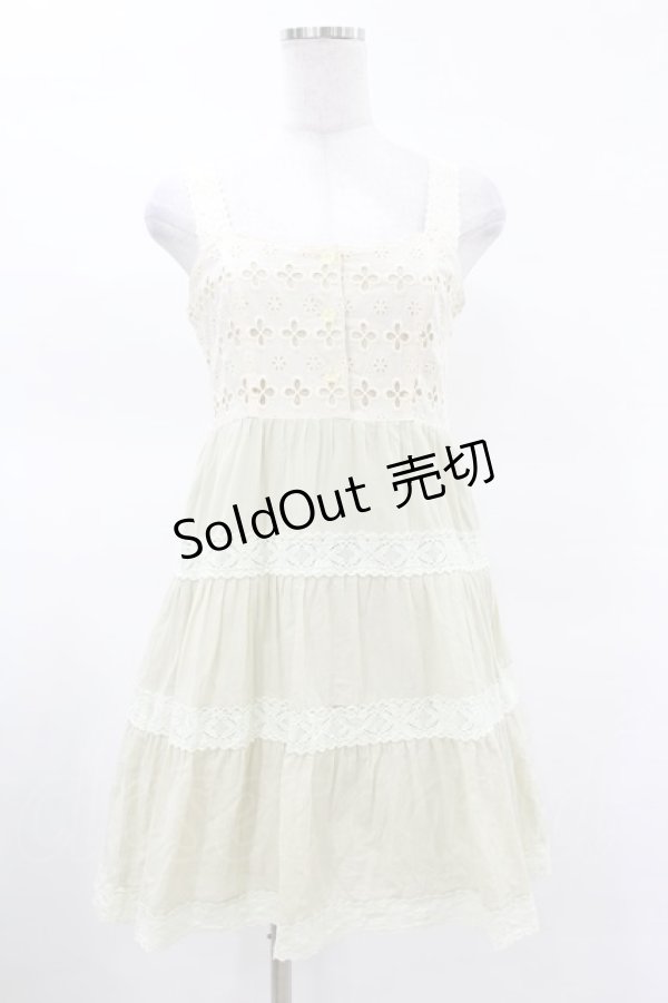 画像1: MILK / Cotton lacyワンピース  ミント H-25-03-23-1037-ML-OP-KB-ZH (1)