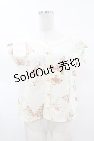 画像: MILK / ICE CREAMブラウス  メープルバニラプリント H-25-03-23-1042-ML-BL-KB-ZH