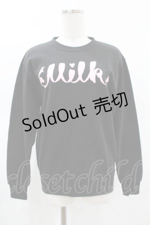 画像: MILK / Ribbon MILKトレーナー  ブラック H-25-03-23-1048-ML-TO-KB-ZH