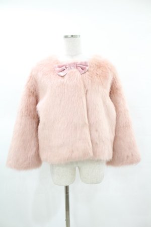画像: MILK / Fluffyショートコート  ピンク H-25-03-23-1054-ML-CO-KB-ZT-C044