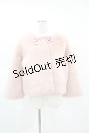 画像: MILK / Fluffyショートコート  ピンク H-25-03-23-1054-ML-CO-KB-ZT-C044