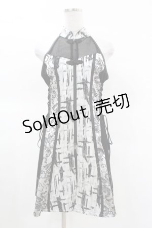 画像: Qutie Frash / 異素材切替ZIPベスト  黒 H-25-03-23-1017-QU-TO-KB-ZH