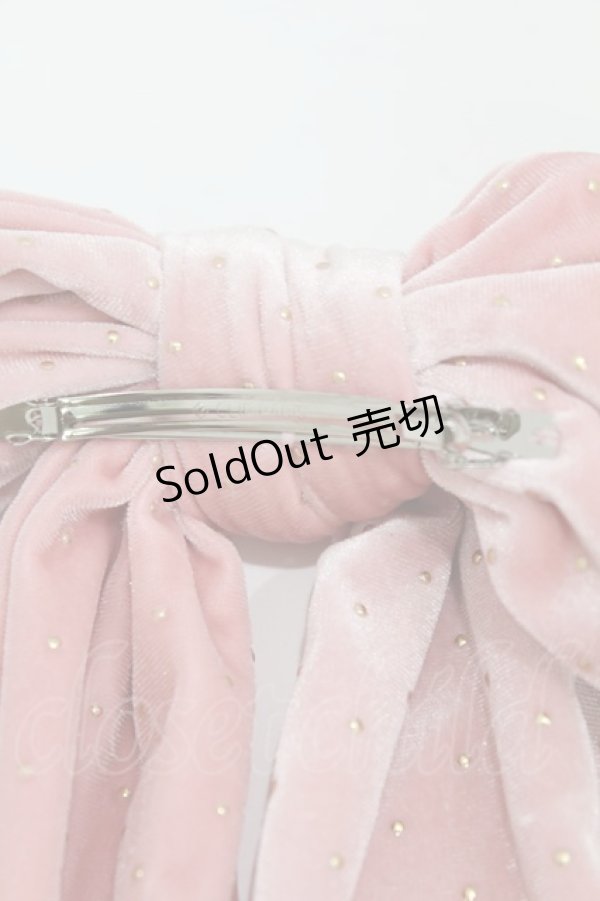 画像3: Katie / DOLL RIBBON head dress  ピンクベロア H-25-03-23-1002-LO-AC-KB-ZH (3)