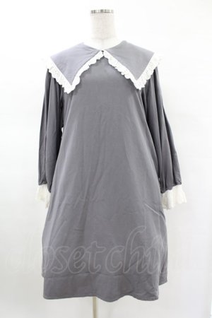画像: Candy Stripper / FRILL COLLARワンピース S グレー H-25-03-23-1028-PU-OP-KB-ZH