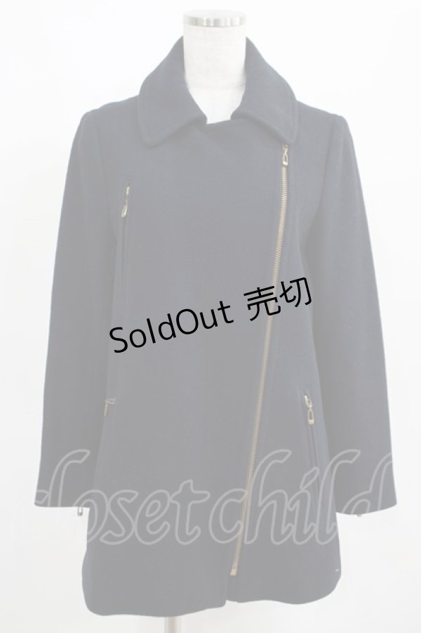 画像1: Jane Marple Dans Le Salon / ZIPウールコート  ネイビー H-25-03-23-074-JM-CO-KB-ZT-C044 (1)