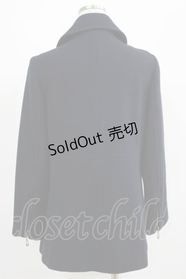 画像3: Jane Marple Dans Le Salon / ZIPウールコート  ネイビー H-25-03-23-074-JM-CO-KB-ZT-C044 (3)