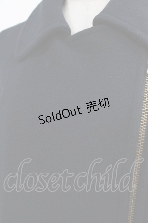 画像4: Jane Marple Dans Le Salon / ZIPウールコート  ネイビー H-25-03-23-074-JM-CO-KB-ZT-C044 (4)