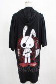 画像3: SEX POT ReVeNGe / プリント半袖パーカー  黒 H-25-03-23-007-SP-TO-KB-ZH (3)