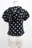 画像3: PEACE NOW / ラメドットフードカーデ  黒 H-25-03-23-010-PU-TO-KB-ZH (3)