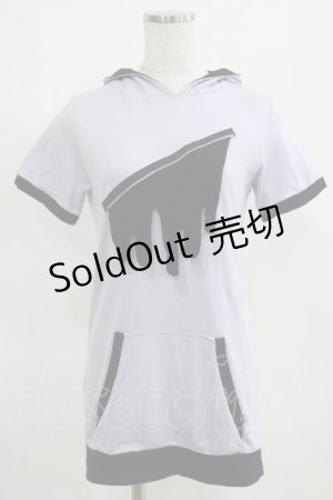 画像: PEACE NOW / くま耳バックプリントプルパーカー  ラベンダー H-25-03-23-011-PU-TO-KB-ZH