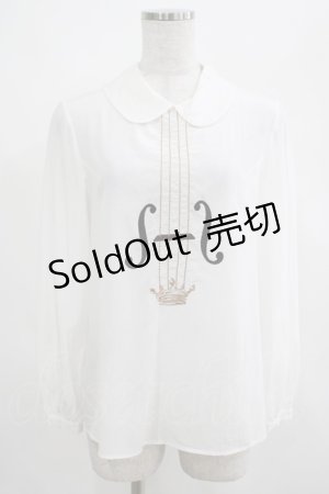 画像: Jane Marple / バイオリンエンブロイダリーのブラウス  オフ H-25-03-23-026-JM-BL-KB-ZH