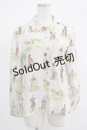 画像: Jane Marple / Old Englandのブラウス  ブルーグレー H-25-03-23-027-JM-BL-KB-ZH