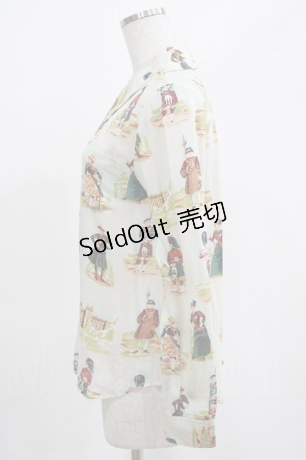 画像2: Jane Marple / Old Englandのブラウス  ブルーグレー H-25-03-23-027-JM-BL-KB-ZH (2)