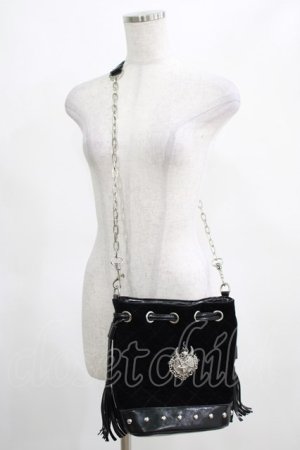 画像: KILL STAR / Unsacred Heart handbag  ブラック H-25-03-24-044-SL-BG-KB-ZH