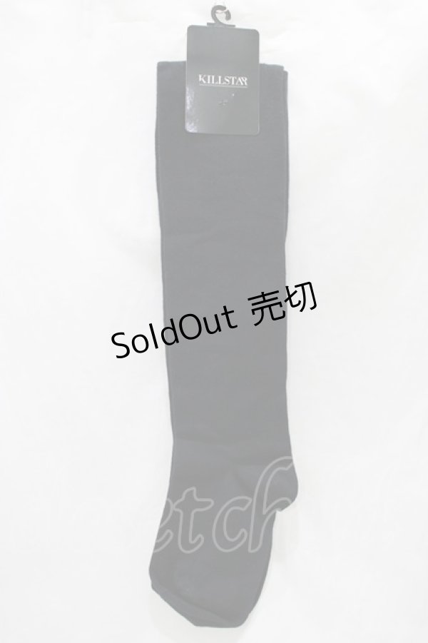 画像2: KILL STAR / Cat Over Knee Socks  ブラック H-25-03-24-045-SL-ZA-KB-ZH (2)