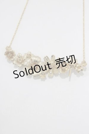 画像: Jane Marple / Mixed flowers bouquet pendant  ゴールド H-25-03-24-046-JM-AC-KB-ZH