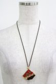 画像2: Q-pot. / Carre de Chocolat Necklace  ビター H-25-03-24-050-QP-AC-KB-ZH (2)