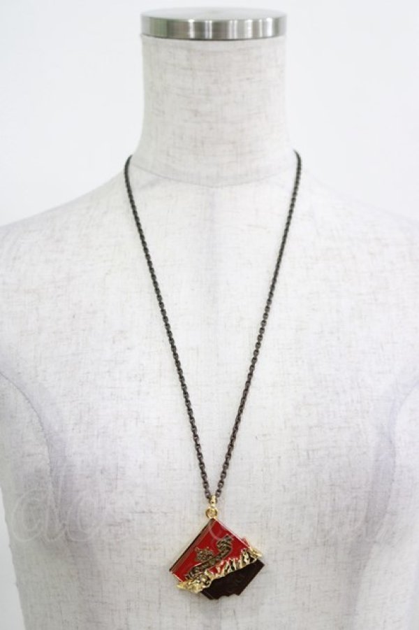画像2: Q-pot. / Carre de Chocolat Necklace  ビター H-25-03-24-050-QP-AC-KB-ZH (2)