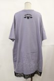 画像2: サンリオ / 病みくまTシャツ（クロミ） M ラベンダー H-25-03-24-1032-EL-TS-NS-ZH (2)