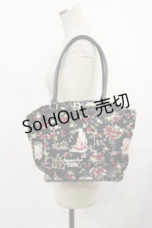 画像: BABY,THE STARS SHINE BRIGHT / 眠りアリスプリントバケツ型Bag  ブラック H-25-03-24-1036-BA-BG-NS-ZH