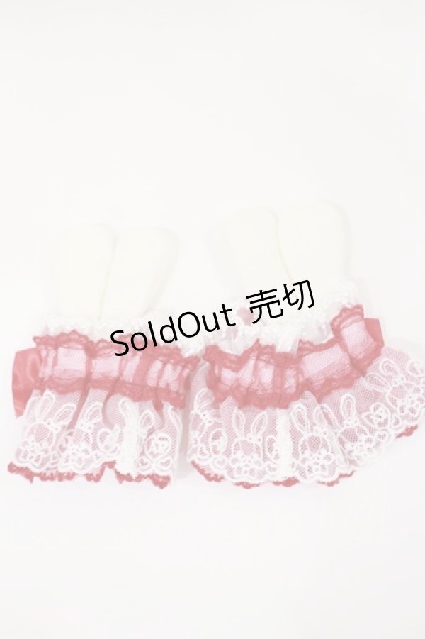 画像2: Angelic Pretty / リリカルバニーレースお袖とめ  レッド H-25-03-24-1042-AP-ZA-NS-ZH (2)