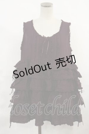 画像: PINK HOUSE / ローンフリルノースリーブチュニック free パープル H-25-03-24-1024-LO-TO-NS-ZH
