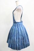 画像2: Jane Marple / Dot Stripe Jacquardのサロペットスカート  ブルー H-25-03-24-006-JM-OP-KB-ZH (2)