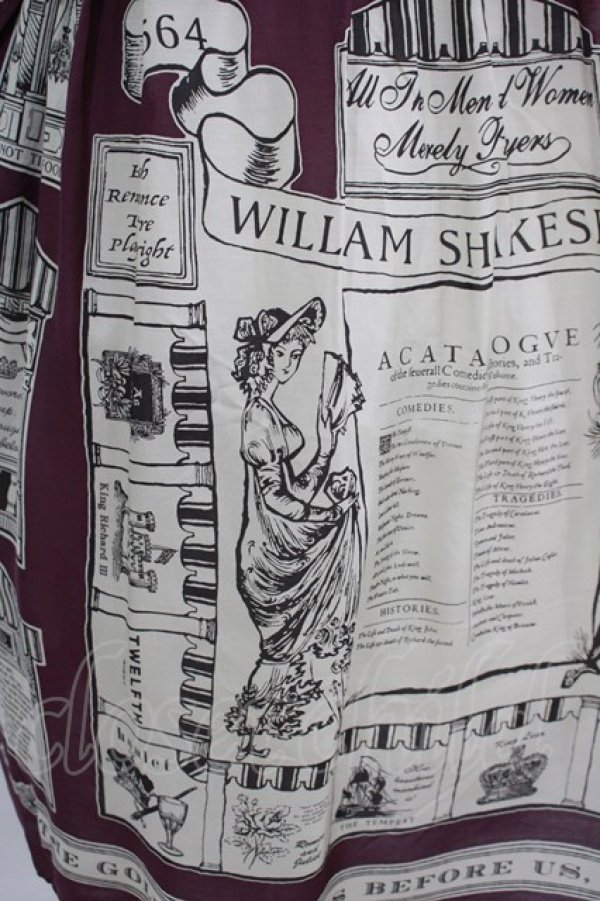 画像4: Jane Marple / Shakespeare's passageタブリエドレス  バイオレット H-25-03-24-013-JM-OP-KB-ZH (4)