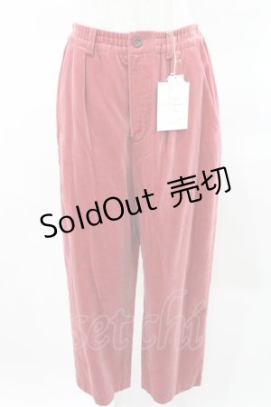 画像: 【SALE】Jane Marple / Cotton rayon velvet pants  ローズピンク H-25-03-25-037-JM-PA-KB-ZT391