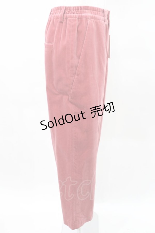 画像2: 【SALE】Jane Marple / Cotton rayon velvet pants  ローズピンク H-25-03-25-037-JM-PA-KB-ZT391 (2)