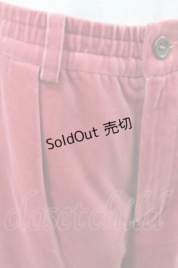 画像4: 【SALE】Jane Marple / Cotton rayon velvet pants  ローズピンク H-25-03-25-037-JM-PA-KB-ZT391 (4)