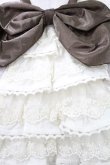 画像2: PUTUMAYO / ジャボ付リボン  茶×オフ H-25-03-25-042-PT-ZA-KB-ZH (2)
